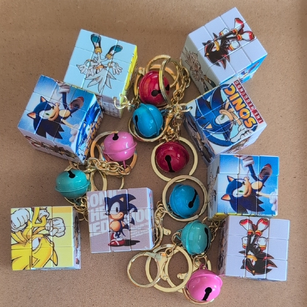Puzzle Keychain Lot - Multicolor